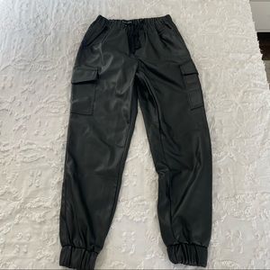 Almost Famous Faux Leather Joggers